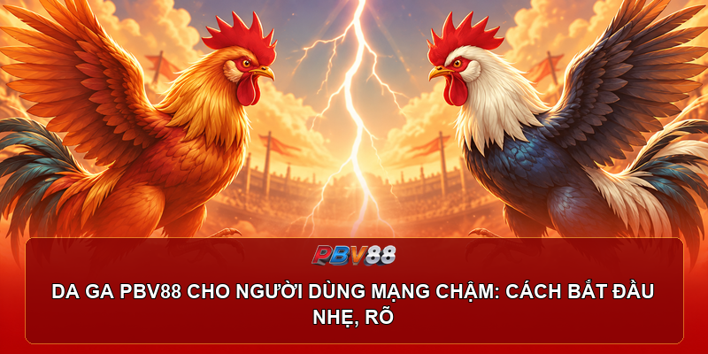 Minh họa giao diện đá gà PBV88 trên màn hình điện thoại